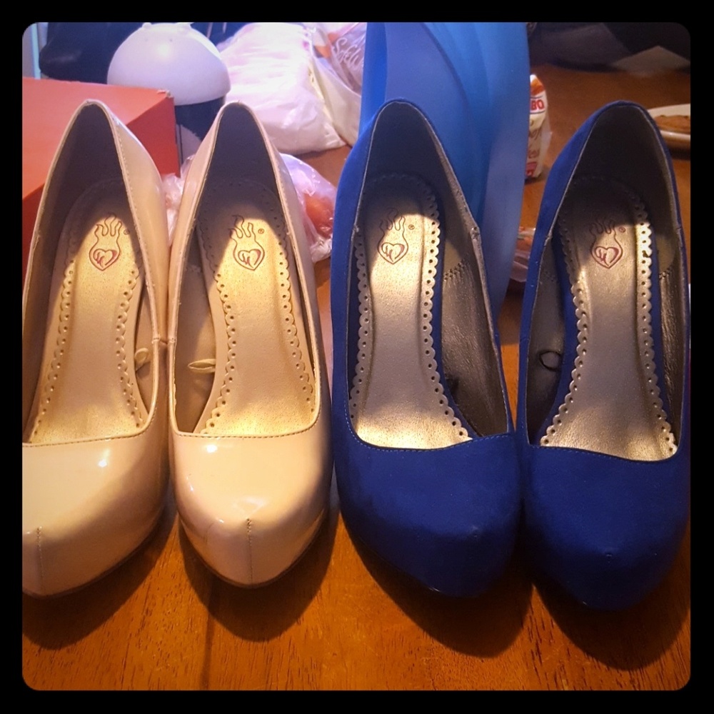 High heel shoes